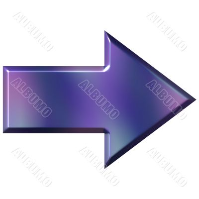3D Purple Arrow