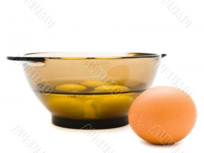 single egg and bowl