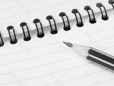 pencil and notepad