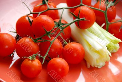 cherry tomatoes background