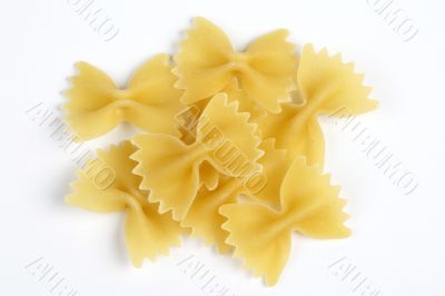 italian pasta - farfalle background horizontal