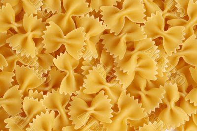 italian pasta - farfalle background horizontal