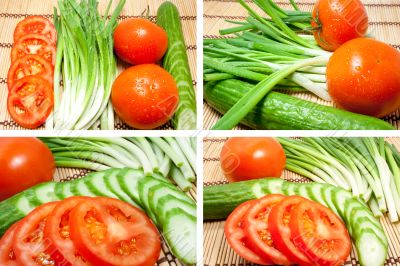 Mixed freshness vegetables Mixed freshness vegetables