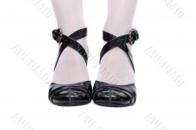 Black feminine sandals