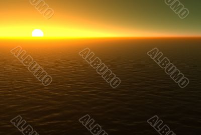 Sunset Over Water