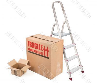 fragile cardboard boxes