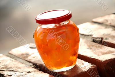 Jar with jam