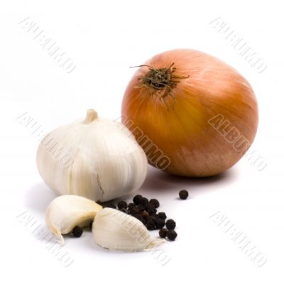onion and garlic