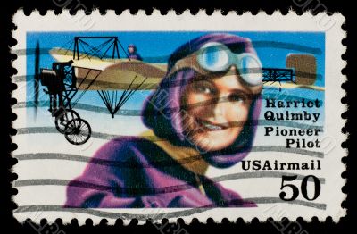US stamp commemorating female pioneer pilot