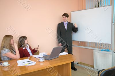 Young man to speak at a meeting