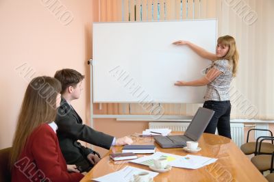 Young woman to speak at a meeting