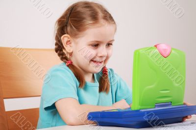 Cute little girl playing Cute little girl playing
