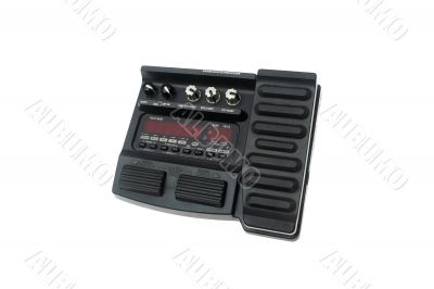 Guitar multi effects pedal isolated