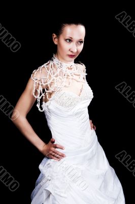 dark hair girl in wedding dress dark hair girl in wedding dress
