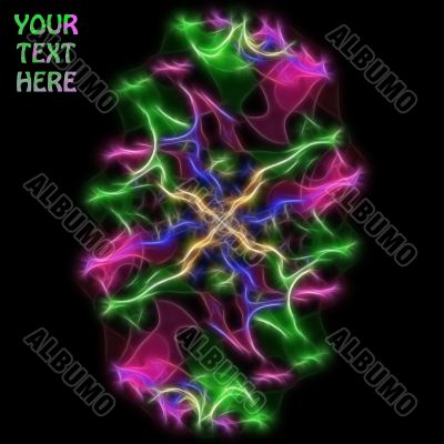 Abstract multicolor fractal background