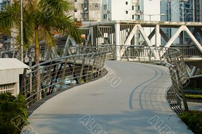 Overbridge in park Overbridge in park