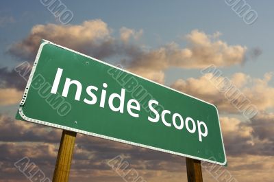 Inside Scoop Green Road Sign Inside Scoop Green Road Sign