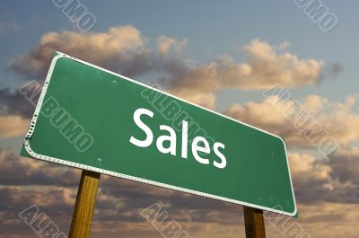 Sales Green Road Sign
