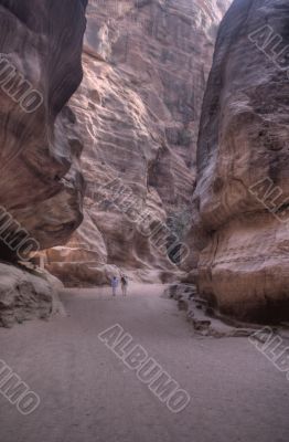 Petra ruins and mountains in Jordan