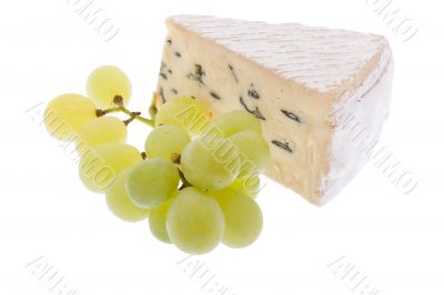 Blue cheese with grapes Blue cheese with grapes