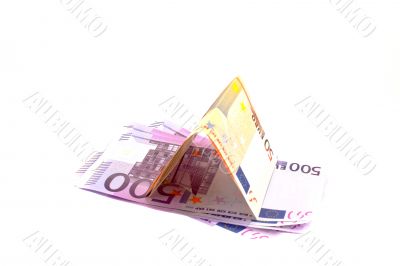 euro in banknotes