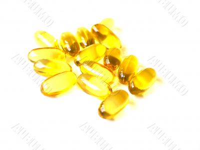 Yellow shiny pills
