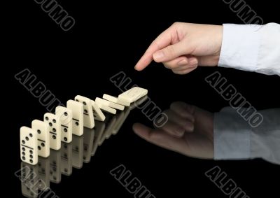 Domino effect in operation