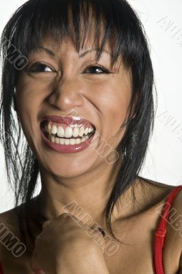woman laugh