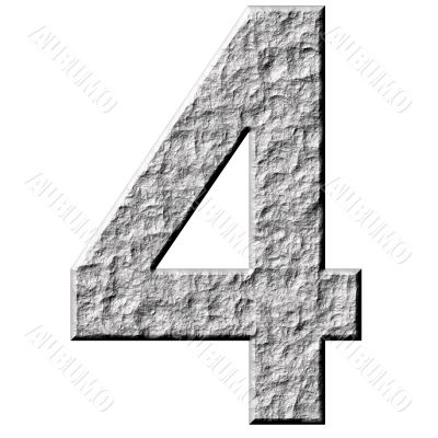3D Stone Number Four