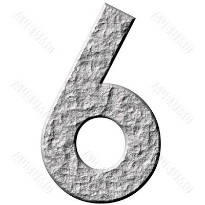 3D Stone Number Six