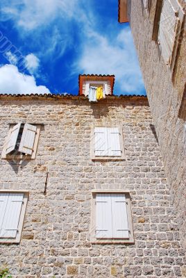 Old stone town in Montenegro - Budva