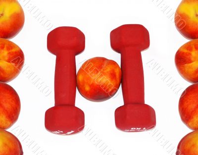 Healthy background isolated over white