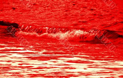 Bloody red wave