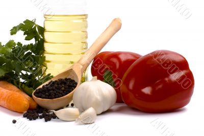 vegetables and oil vegetables and oil