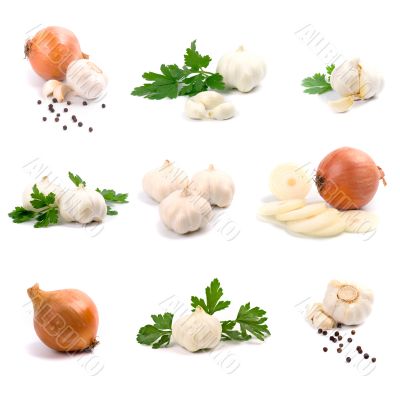 garlic and onion garlic and onion