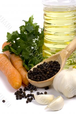 vegetables and oil vegetables and oil