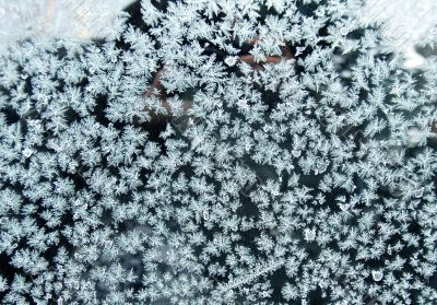 Frost on glass