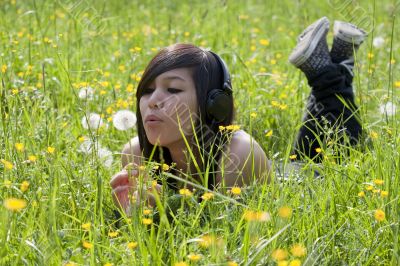 Relaxation on meadow