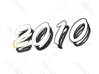New year 2009 in gold. New year 2009 in gold.