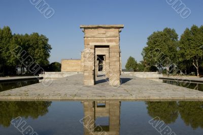 Temple of Debod in Madrid in Spain