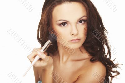 Woman doing daily morning routines Woman doing daily morning routines