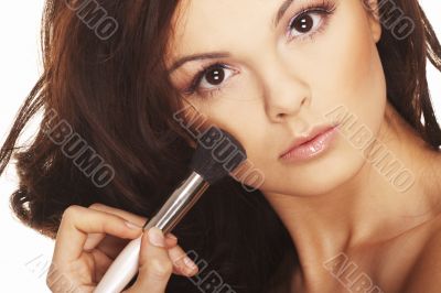 Woman doing daily morning routines Woman doing daily morning routines
