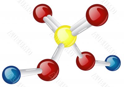 Sulfuric Acid molecule