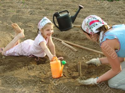 gardening together