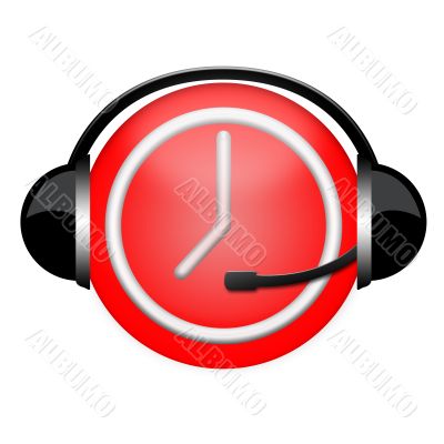 time headphone sign