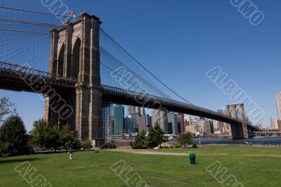 Brooklyn Bridge and Manhattan in New York City