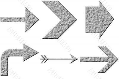 3D Stone Arrows 3D Stone Arrows