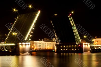 Drawbridge in Saint Petersburg