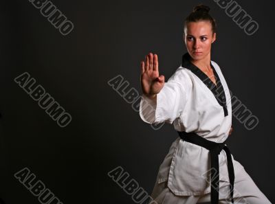 girl in white kimono