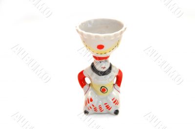 Ancient figurine - a support under egg Ancient figurine - a support under egg